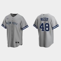 New York New York Yankees #48 Anthony Rizzo Men's Nike Gray Road MLB Jersey