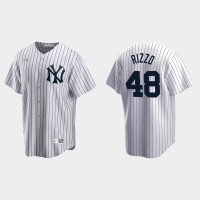 New York New York Yankees #48 Anthony Rizzo Men's Nike White Cooperstown Collection MLB Jersey