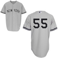 New York Yankees #55 Russell Martin Grey Stitched MLB Jersey