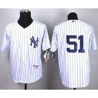 New York Yankees #51 Bernie Williams White Cool Base Stitched MLB Jersey