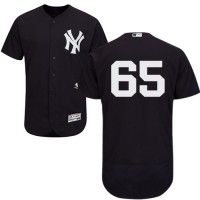 New York Yankees #65 James Paxton Navy Blue Flexbase Authentic Collection Stitched MLB Jersey