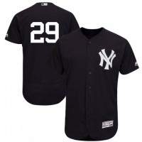 New York Yankees #29 Gio Urshela Navy Blue Flexbase Authentic Collection Stitched MLB Jersey