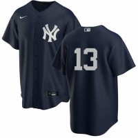 New York New York Yankees #13 Joey Gallo Men's Nike Black Alternate MLB Jersey - No Name