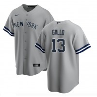 New York New York Yankees #13 Joey Gallo Men's Nike Gray Road MLB Jersey