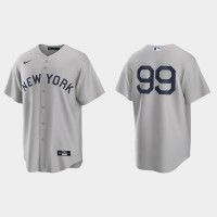 New York New York Yankees #99 Aaron Judge Men's Nike Gray 2021 Field of Dreams Game MLB Jersey