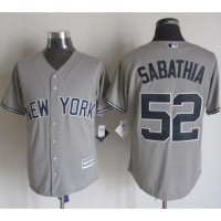 New York Yankees #52 C.C. Sabathia Grey New Cool Base Stitched MLB Jersey