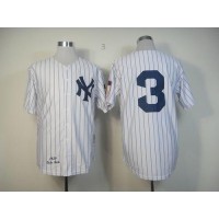 Mitchell And Ness 1929 New York Yankees #3 Babe Ruth White Throwback Stitched MLB Jersey