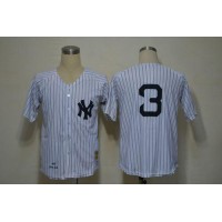 Mitchell And Ness 1932 New York Yankees #3 Babe Ruth White Throwback Stitched MLB Jersey