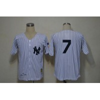 Mitchell And Ness 1951 New York Yankees #7 Mickey Mantle White Throwback Stitched MLB Jersey