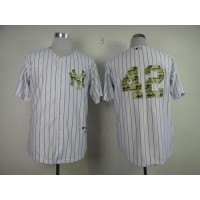 New York Yankees #42 Mariano Rivera White USMC Cool Base Stitched MLB Jersey