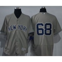 New York Yankees #68 Dellin Betances Grey Flexbase Authentic Collection Stitched MLB Jersey