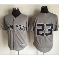 New York Yankees #23 Don Mattingly Grey Flexbase Authentic Collection Stitched MLB Jersey