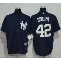 New York Yankees #42 Mariano Rivera Navy Blue New Cool Base Stitched MLB Jersey