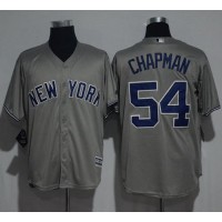 New York Yankees #54 Aroldis Chapman Grey New Cool Base Stitched MLB Jersey