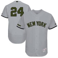New York Yankees #24 Gary Sanchez Grey Flexbase Authentic Collection Memorial Day Stitched MLB Jersey