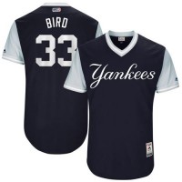 New York Yankees #33 Greg Bird Navy 