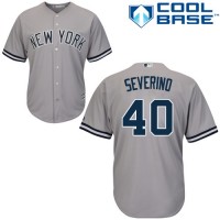 New York Yankees #40 Luis Severino Grey New Cool Base Stitched MLB Jersey