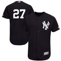 New York Yankees #27 Giancarlo Stanton Navy Blue Flexbase Authentic Collection Stitched MLB Jersey