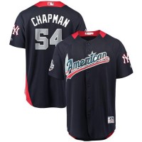 New York Yankees #54 Aroldis Chapman Navy Blue 2018 All-Star American League Stitched MLB Jersey