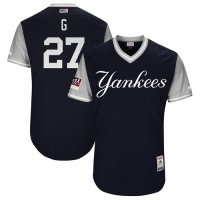 New York Yankees #27 Giancarlo Stanton Navy 