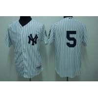 New York Yankees #5 Joe DiMaggio Stitched White MLB Jersey