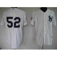 New York Yankees #52 C.C. Sabathia Stitched White MLB Jersey