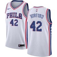 Nike Philadelphia 76ers #42 Al Horford White NBA Swingman Association Edition Jersey