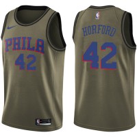 Nike Philadelphia 76ers #42 Al Horford Green NBA Swingman Salute to Service Jersey