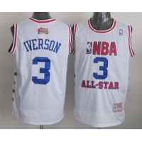 Mitchell And Ness Philadelphia 76ers #3 Allen Iverson White 2003 All-Star Stitched NBA Jersey
