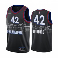 Nike Philadelphia 76ers #42 Al Horford Black NBA Swingman 2020-21 City Edition Jersey