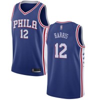 Nike Philadelphia 76ers #12 Tobias Harris Blue NBA Swingman Icon Edition Jersey