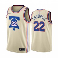 Philadelphia Philadelphia 76ers #22 Matisse Thybulle Cream NBA Swingman 2020-21 Earned Edition Jersey