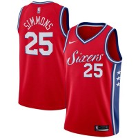 Nike Philadelphia 76ers #25 Ben Simmons Red NBA Swingman Statement Edition Jersey
