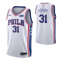 Nike Philadelphia 76ers #31 Seth Curry White NBA Swingman Association Edition Jersey