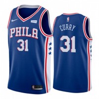 Nike Philadelphia 76ers #31 Seth Curry Blue NBA Swingman Icon Edition Jersey