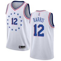 Nike Philadelphia 76ers #12 Tobias Harris White NBA Swingman Earned Edition Jersey