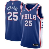 Nike Philadelphia 76ers #25 Ben Simmons Blue NBA Swingman Icon Edition Jersey
