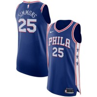 Nike Philadelphia 76ers #25 Ben Simmons Blue NBA Authentic Icon Edition Jersey