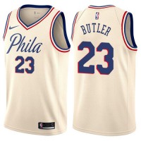 Nike Philadelphia 76ers #23 Jimmy Butler Cream NBA Swingman City Edition Jersey