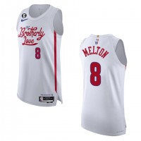 Philadelphia Philadelphia 76ers #8 De'Anthony Melton Nike White 2022-23 Authentic Jersey - City Edition