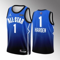 Philadelphia Philadelphia 76ers #1 James Harden Nike Blue 2023 NBA All-Star Game Jersey