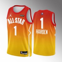 Philadelphia Philadelphia 76ers #1 James Harden Nike Red 2023 NBA All-Star Game Jersey