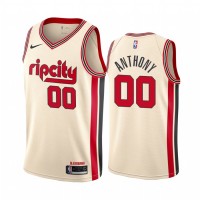 Nike Portland Trail Blazers #00 Carmelo Anthony Men's Unveil 2019-20 City Edition Swingman NBA Jersey - Cream