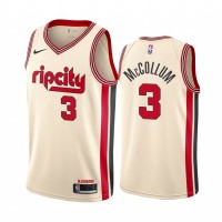 Nike Portland Trail Blazers #3 C.J. Mccollum Men's Unveil 2019-20 City Edition Swingman NBA Jersey - Cream