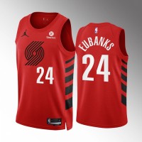 Portland Portland Trail Blazers #24 Drew Eubanks Red NBA Men's Nike Statement Edition Swingman Jersey