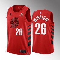 Portland Portland Trail Blazers #26 Justise Winslow Red NBA Men's Nike Statement Edition Swingman Jersey