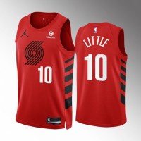 Portland Portland Trail Blazers #10 Nassir Little Red NBA Men's Nike Statement Edition Swingman Jersey