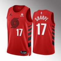 Portland Portland Trail Blazers #17 Shaedon Sharpe Red NBA Men's Nike Statement Edition Swingman Jersey
