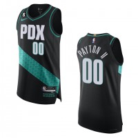 Portland Portland Trail Blazers #00 Gary Payton II Nike Black 2022-23 Authentic Jersey - City Edition