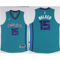 Revolution 30 Charlotte Hornets #15 Kemba Walker Light Blue Stitched NBA Jersey